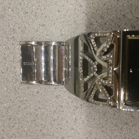 Guess Silver Rectangle Watch - Picture 3 of 4